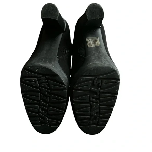 Stuart Weitzman Gore-Tex Black High Heel Ankle Boots - Picture 8 of 9